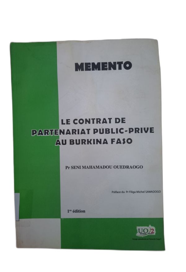 Le contrat de partenariat public-prive au BURKINA FASO