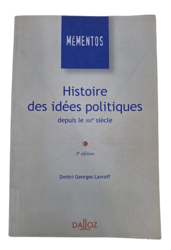 histoire des idées politiques depuis le xix siècle